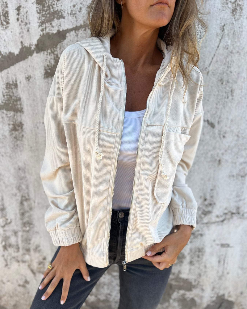 Manera | Chaqueta pana con capucha