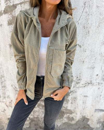 Manera | Chaqueta pana con capucha