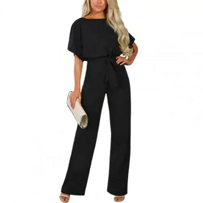 Manera - Jumpsuit met hoge taille en rechte pijpen