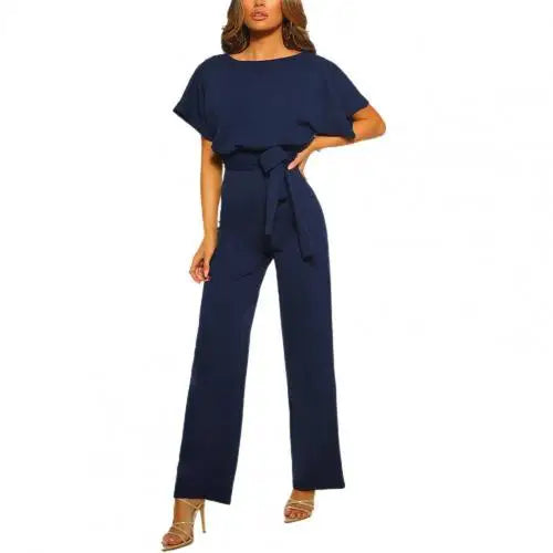 Manera - Jumpsuit met hoge taille en rechte pijpen