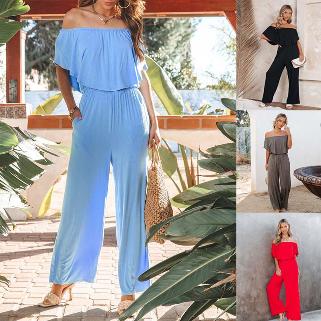 Manera - Elegante Off-Shoulder Jumpsuit