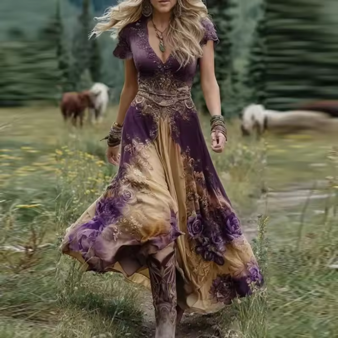 Manera | Vestido sastre floral y fluido